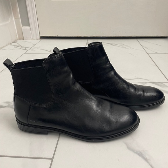 ECCO Women's Black Leather Chelsea Boot Sartorelle Sz39 - Picture 2 of 10